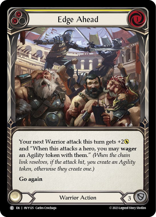 Edge Ahead (Yellow) [HVY125] (Heavy Hitters)  Rainbow Foil | The CG Realm