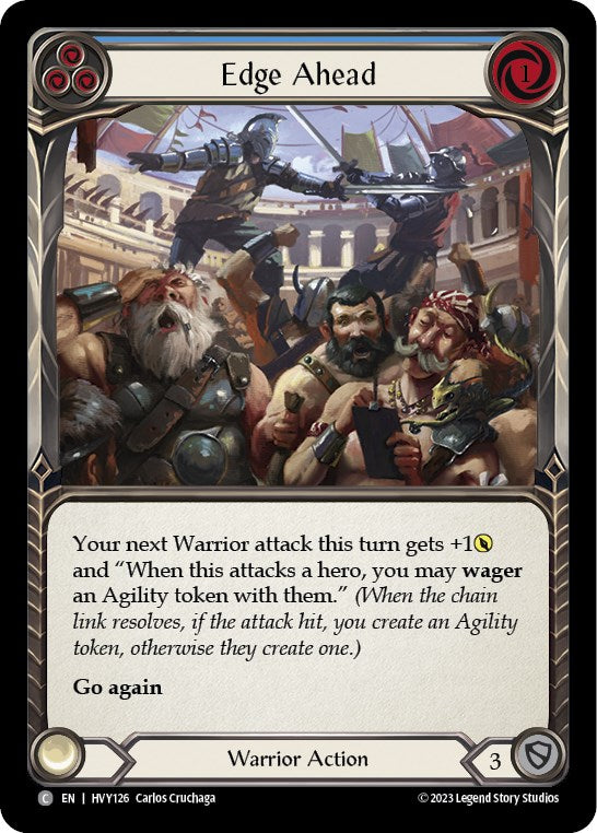 Edge Ahead (Blue) [HVY126] (Heavy Hitters)  Rainbow Foil | The CG Realm