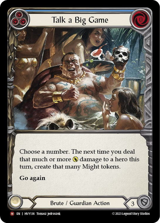 Talk a Big Game [HVY136] (Heavy Hitters)  Rainbow Foil | The CG Realm