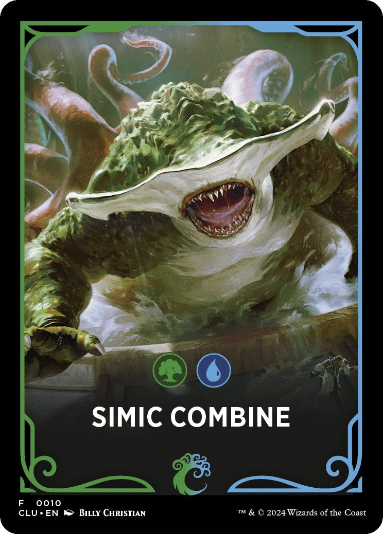 Simic Combine Theme Card [Ravnica: Clue Edition Tokens] | The CG Realm