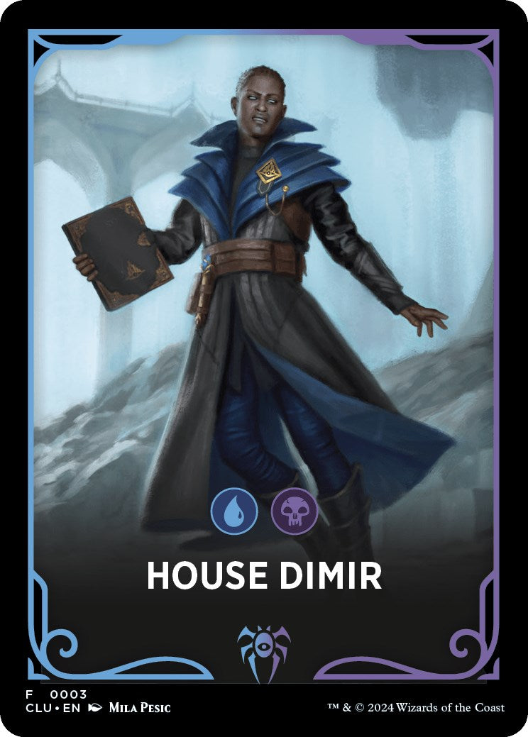 House Dimir Theme Card [Ravnica: Clue Edition Tokens] | The CG Realm