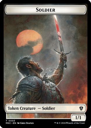 Soldier // Ogre Double-Sided Token (MKC-3 // 14) - Commander: Murders at Karlov Manor