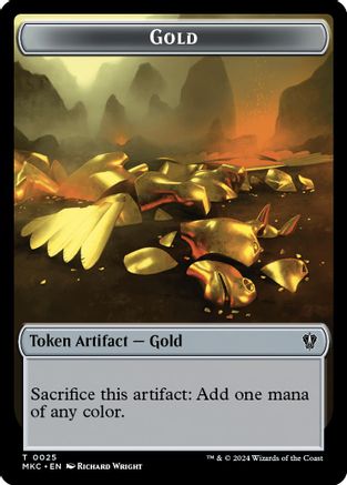 Gold // The Monarch Double-Sided Token (MKC-25 // 31) - Commander: Murders at Karlov Manor