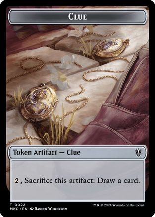 Clue // Food Double-Sided Token (MKC-22 // 24) - Commander: Murders at Karlov Manor