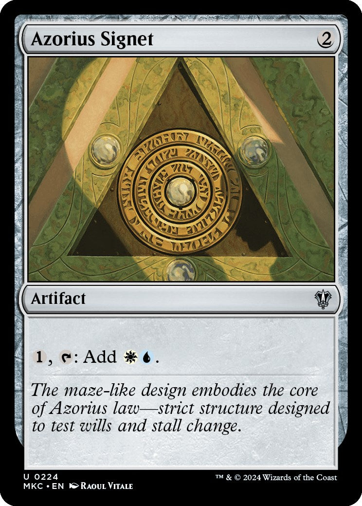 Azorius Signet [Murders at Karlov Manor Commander] | The CG Realm