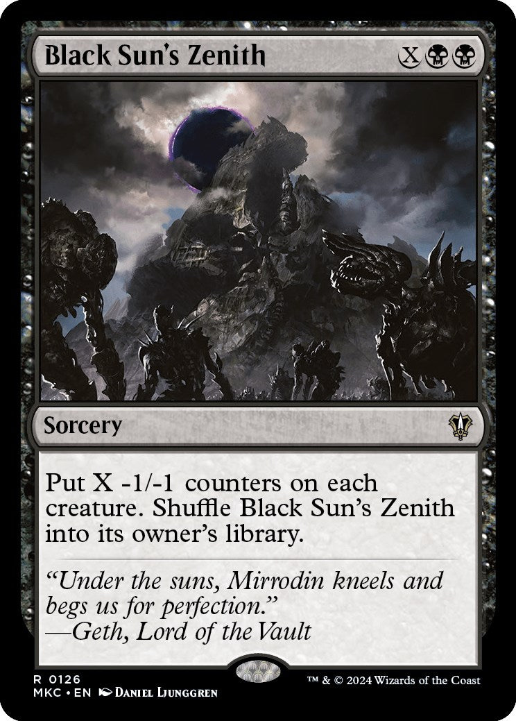 Black Sun's Zenith [Murders at Karlov Manor Commander] | The CG Realm