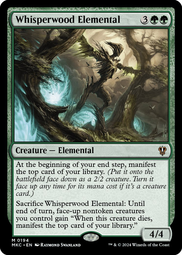 Whisperwood Elemental [Murders at Karlov Manor Commander] | The CG Realm