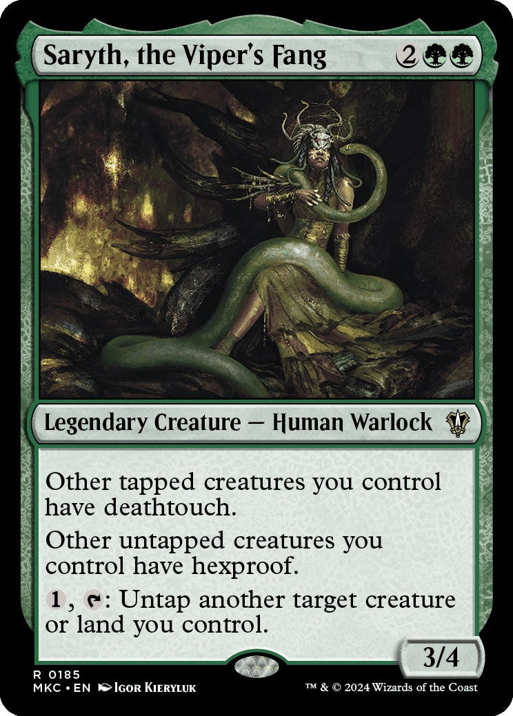 Saryth, the Viper's Fang [Murders at Karlov Manor Commander] | The CG Realm