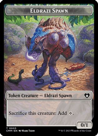 Eldrazi Spawn // Construct (0042) Double-Sided Token (CMM-3 // 42) - Commander Masters