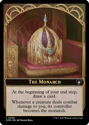 The Monarch // Dwarf Berserker Double-Sided Token (CMM-50 // 23) - Commander Masters