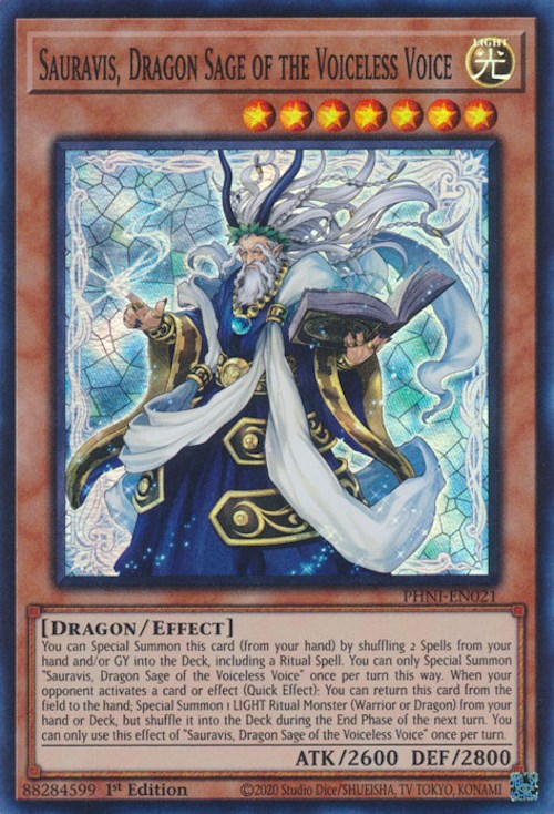 Sauravis, Dragon Sage of the Voiceless Voice [PHNI-EN021] Super Rare | The CG Realm