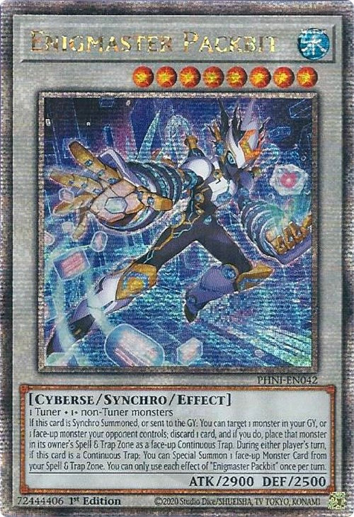 Enigmaster Packbit [PHNI-EN042] Quarter Century Secret Rare | The CG Realm