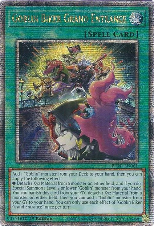 Goblin Biker Grand Entrance [PHNI-EN061] Quarter Century Secret Rare | The CG Realm