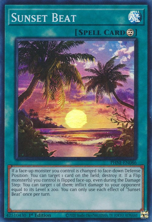 Sunset Beat [PHNI-EN086] Super Rare | The CG Realm