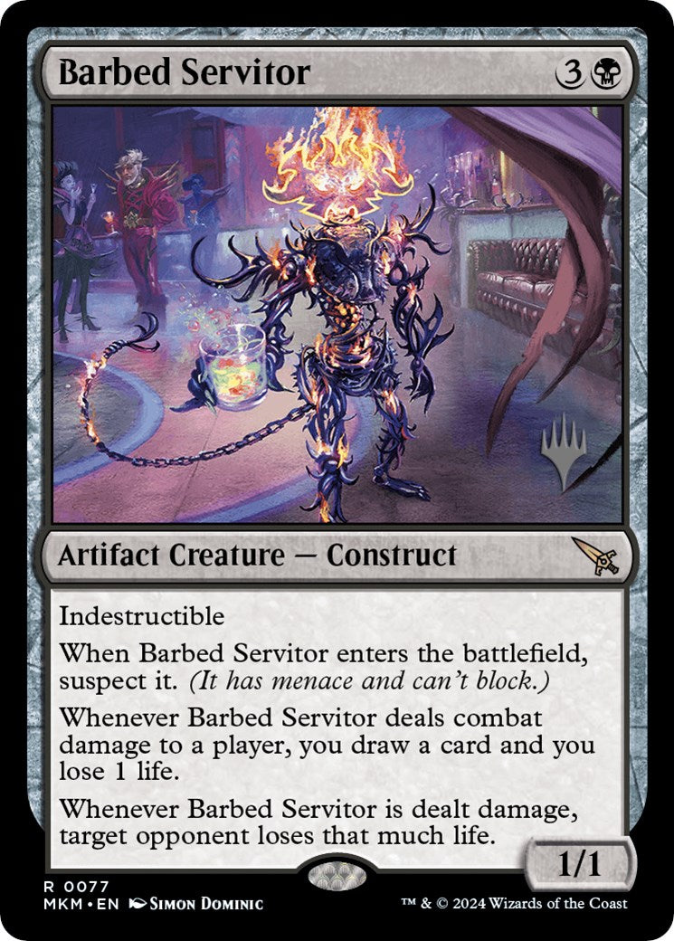 Barbed Servitor (Promo Pack) [Murders at Karlov Manor Promos] | The CG Realm