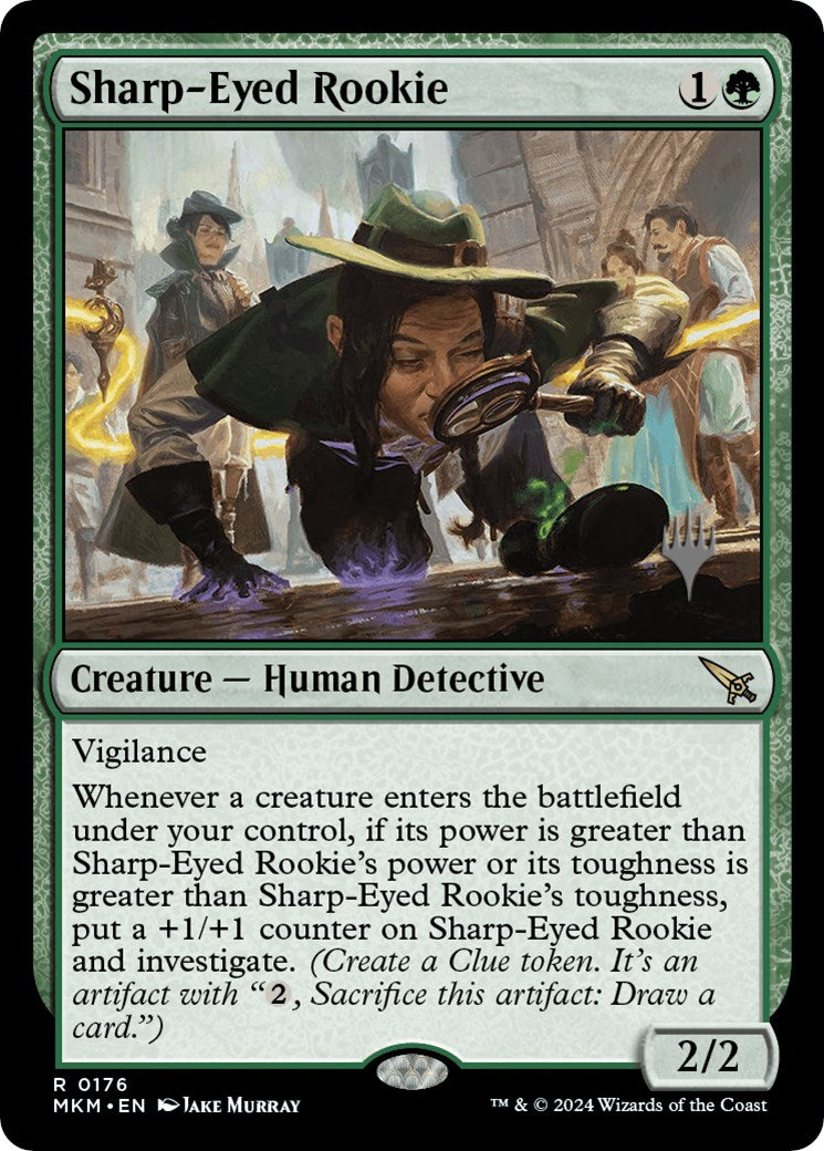 Sharp-Eyed Rookie (Promo Pack) [Murders at Karlov Manor Promos] | The CG Realm