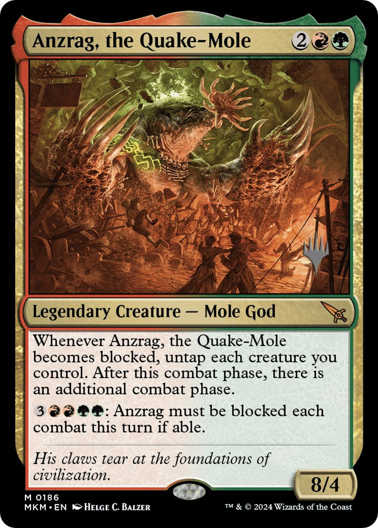 Anzrag, the Quake-Mole (Promo Pack) [Murders at Karlov Manor Promos] | The CG Realm