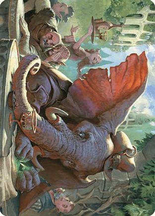 Loxodon Eavesdropper Art Card (ASMKM-015) - Art Series: Murders at Karlov Manor