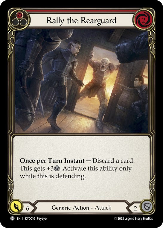 Rally the Rearguard (Red) [KYO010] (Heavy Hitters Kayo Blitz Deck) | The CG Realm