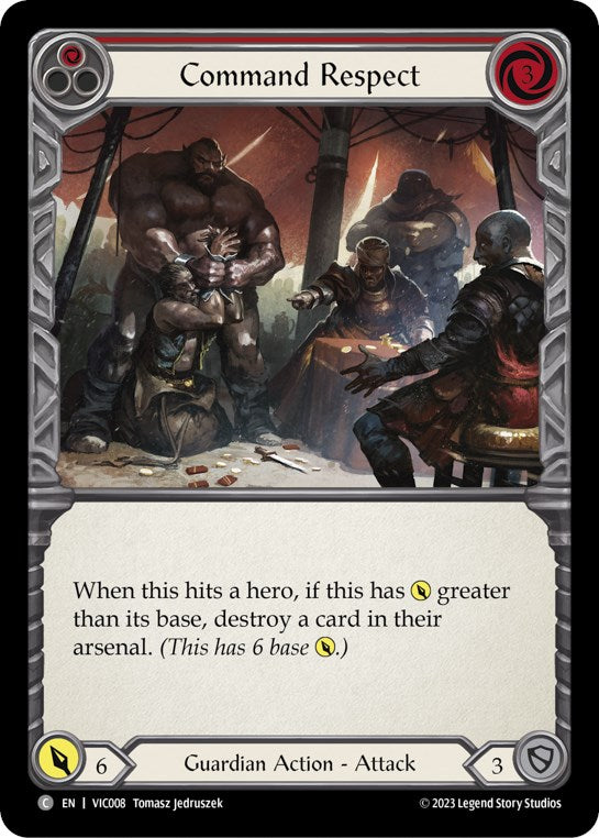 Command Respect (Red) [VIC008] (Heavy Hitters Victor Blitz Deck) | The CG Realm