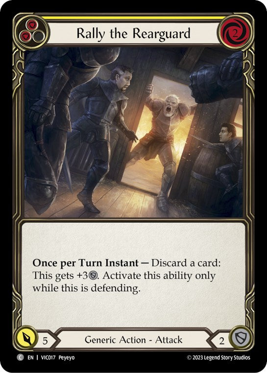 Rally the Rearguard (Yellow) [VIC017] (Heavy Hitters Victor Blitz Deck) | The CG Realm