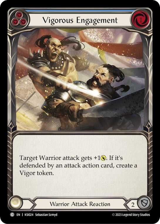 Vigorous Engagement (Blue) [KSI024] (Heavy Hitters Kassai Blitz Deck) | The CG Realm