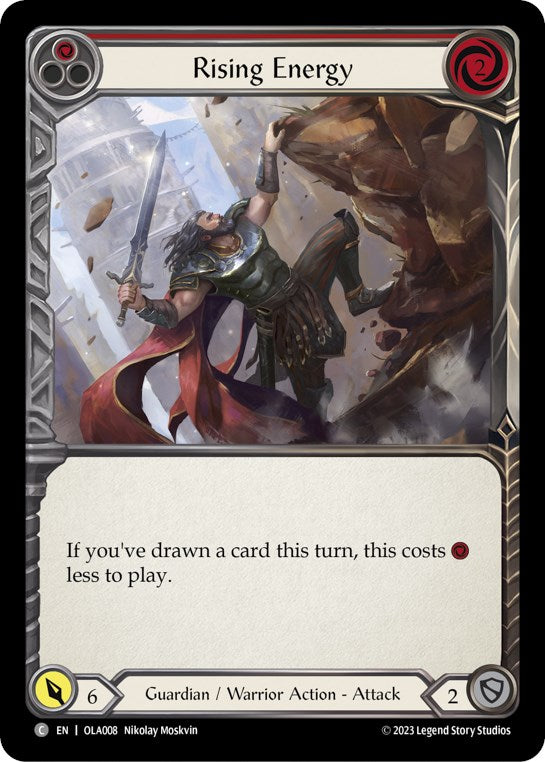 Rising Energy (Red) [OLA008] (Heavy Hitters Olympia Blitz Deck) | The CG Realm