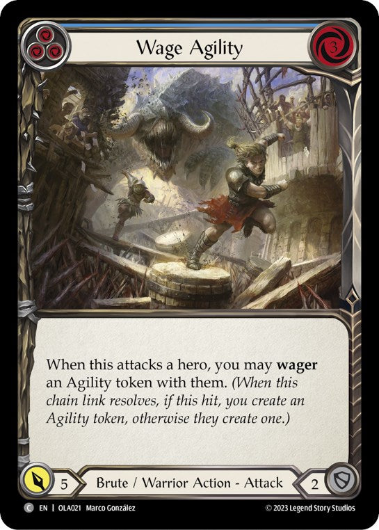 Wage Agility (Blue) [OLA021] (Heavy Hitters Olympia Blitz Deck) | The CG Realm