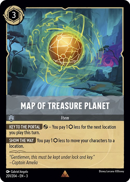 Map of Treasure Planet (201/204) [Into the Inklands] | The CG Realm