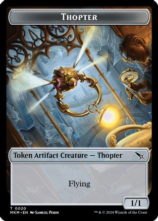 Thopter (0020) // Ooze Double-Sided Token (MKM-20 // 8) - Murders at Karlov Manor Foil