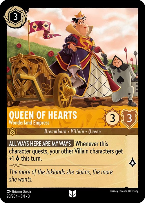 Queen of Hearts - Wonderland Empress (20/204) [Into the Inklands] | The CG Realm