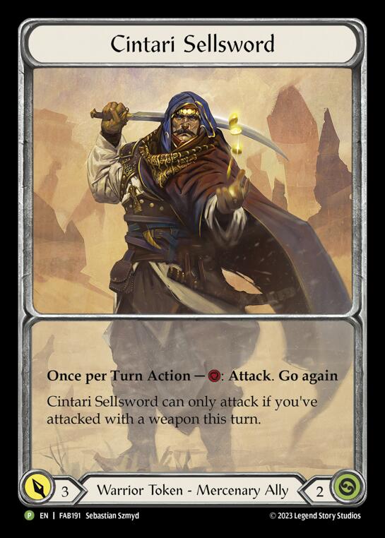 Cintari Sellsword [FAB191] (Promo)  Cold Foil | The CG Realm