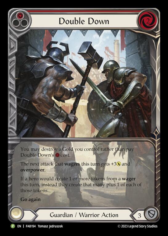 Double Down [FAB194] (Promo)  Rainbow Foil | The CG Realm