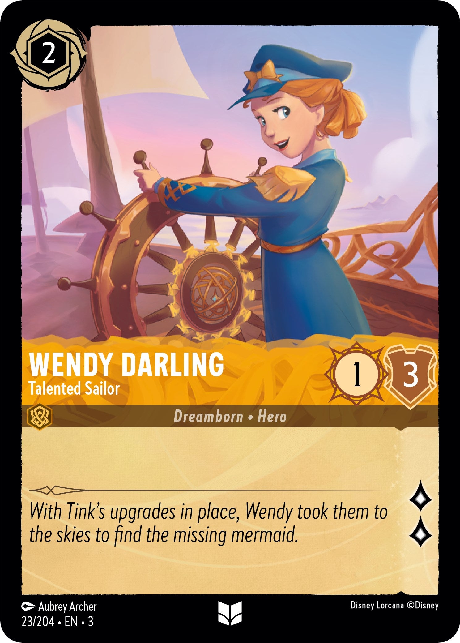Wendy Darling - Talented Sailor (23/204) [Into the Inklands] | The CG Realm