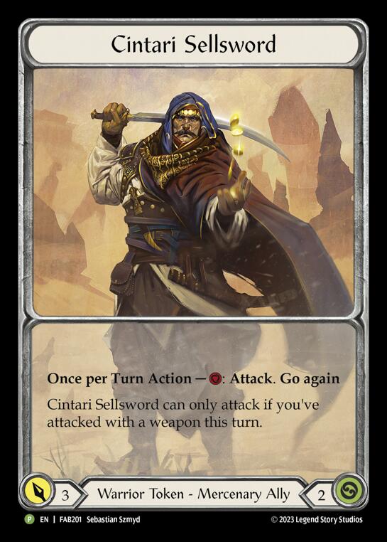Cintari Sellsword [FAB201] (Promo)  Rainbow Foil | The CG Realm