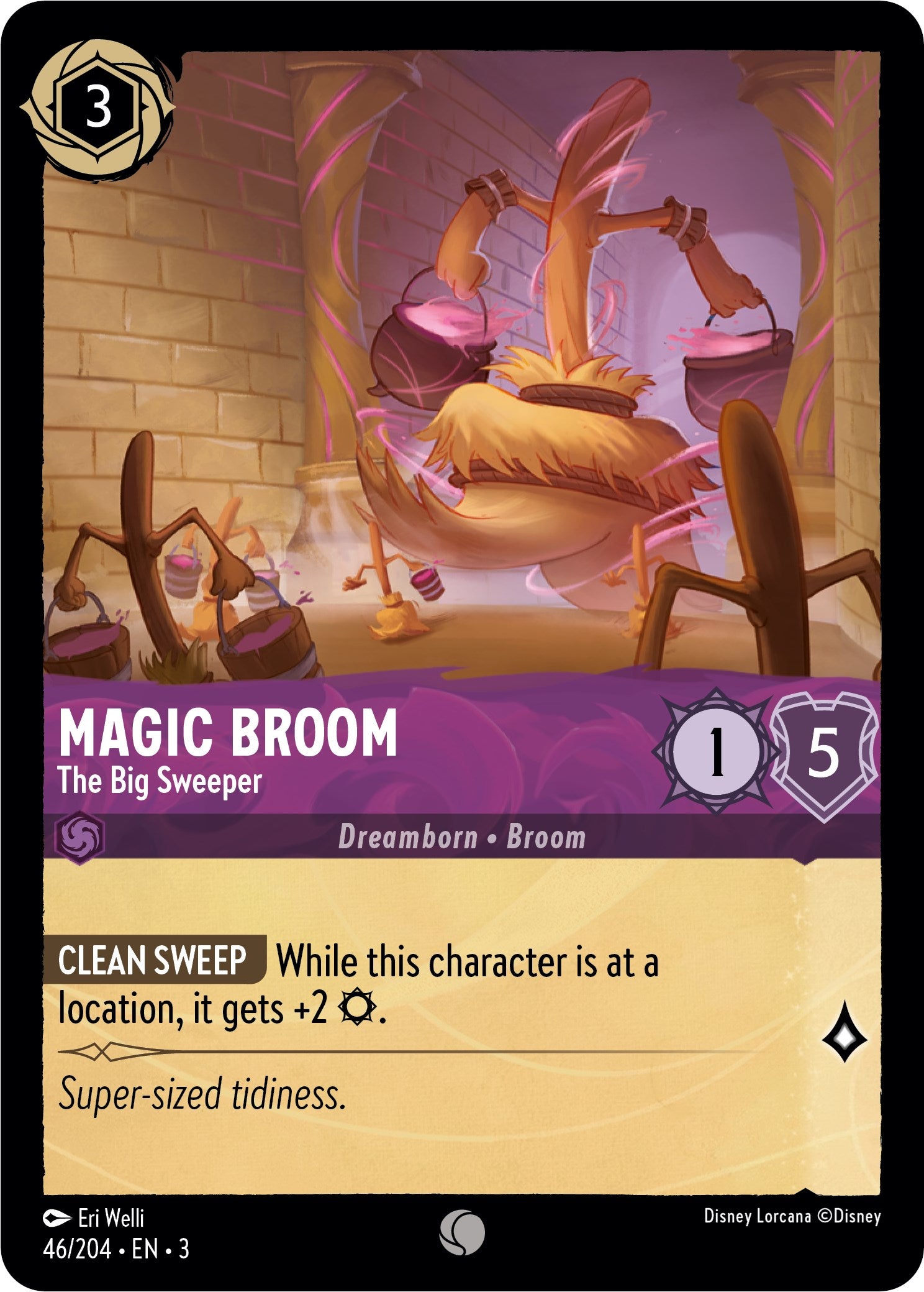 Magic Broom - The Big Sweeper (46//204) [Into the Inklands] | The CG Realm
