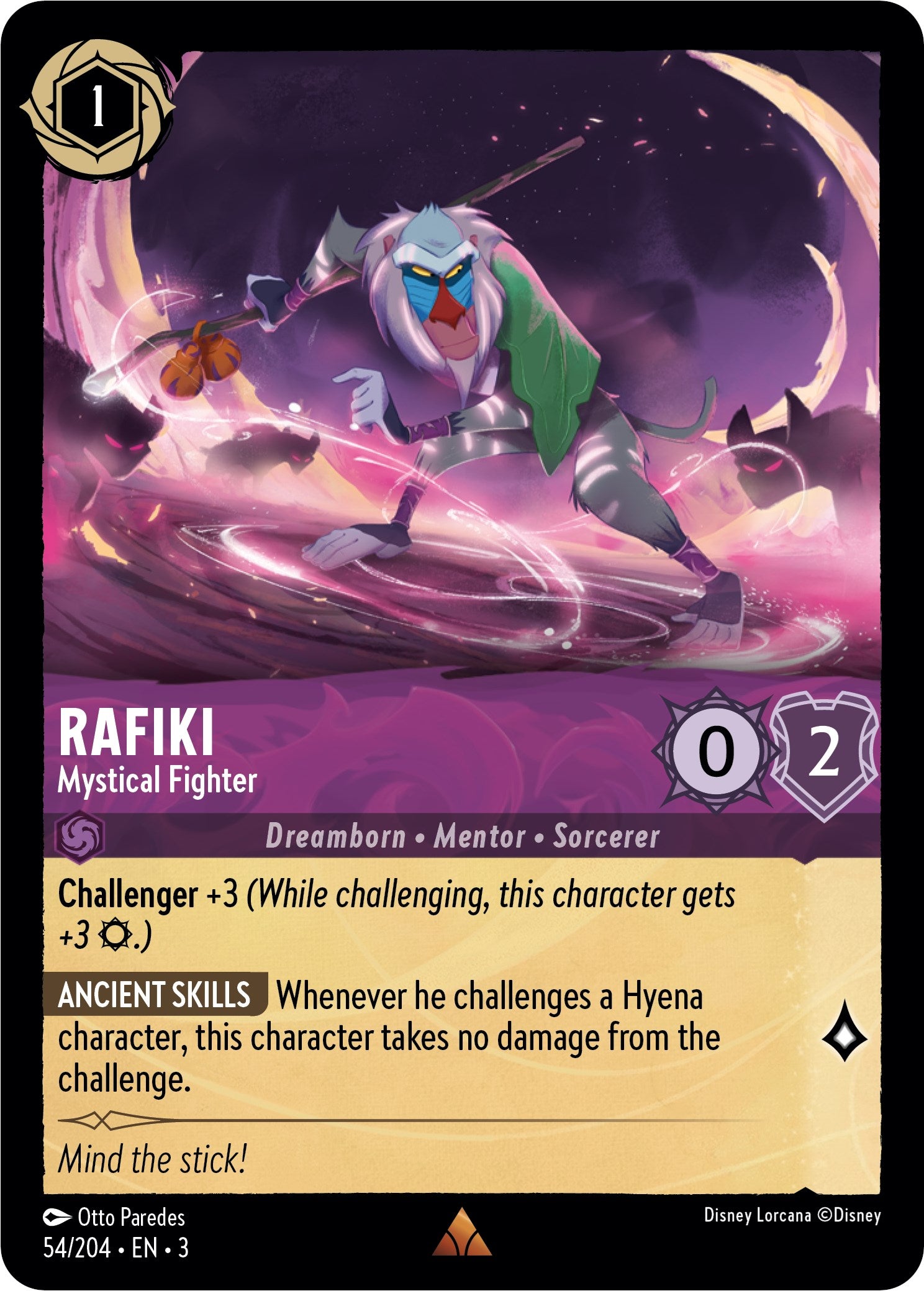 Rafiki - Mystical Fighter (54//204) [Into the Inklands] | The CG Realm
