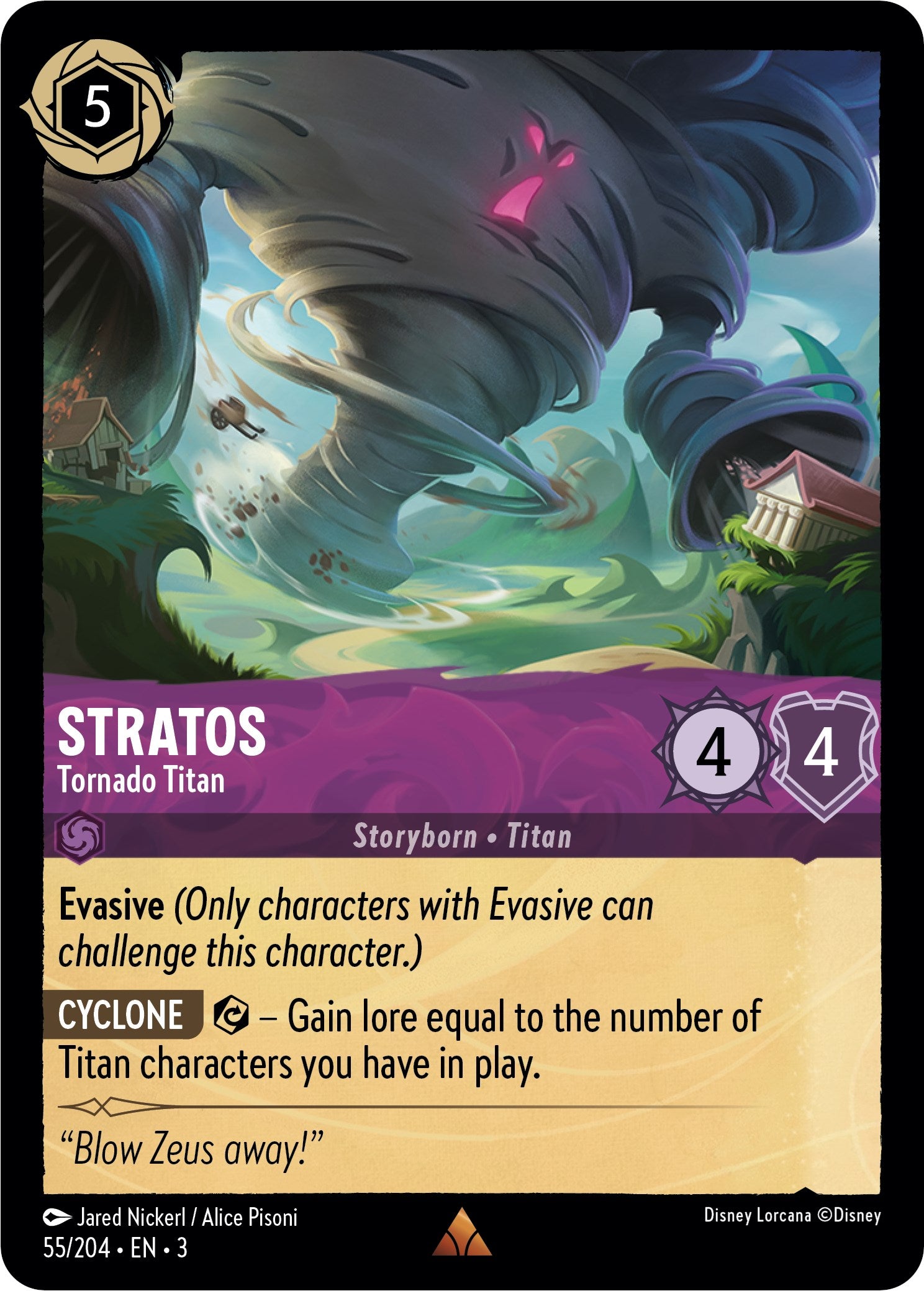Stratos - Tornado Titan (55//204) [Into the Inklands] | The CG Realm