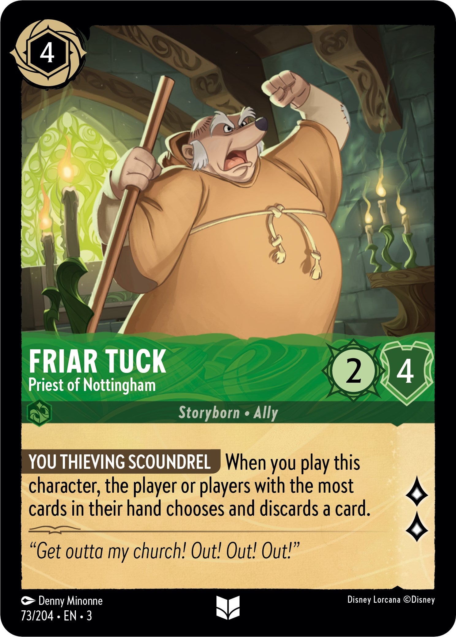 Friar Tuck - Priest of Nottingham (73/204) [Into the Inklands] | The CG Realm