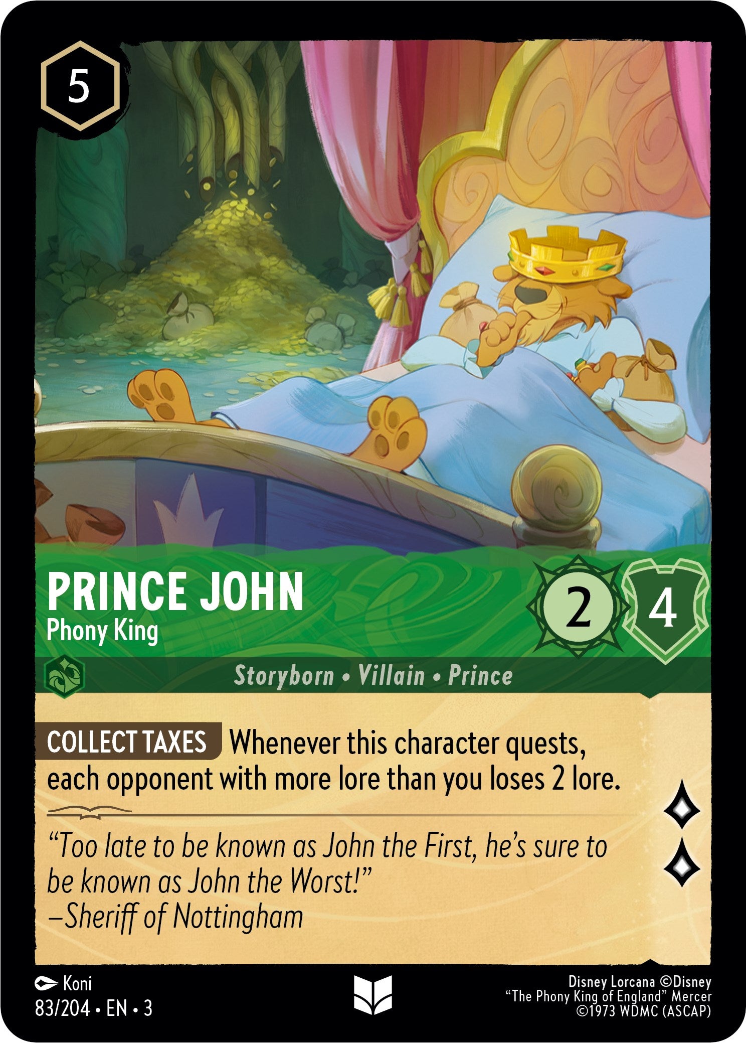 Prince John - Phony King (83//204) [Into the Inklands] | The CG Realm