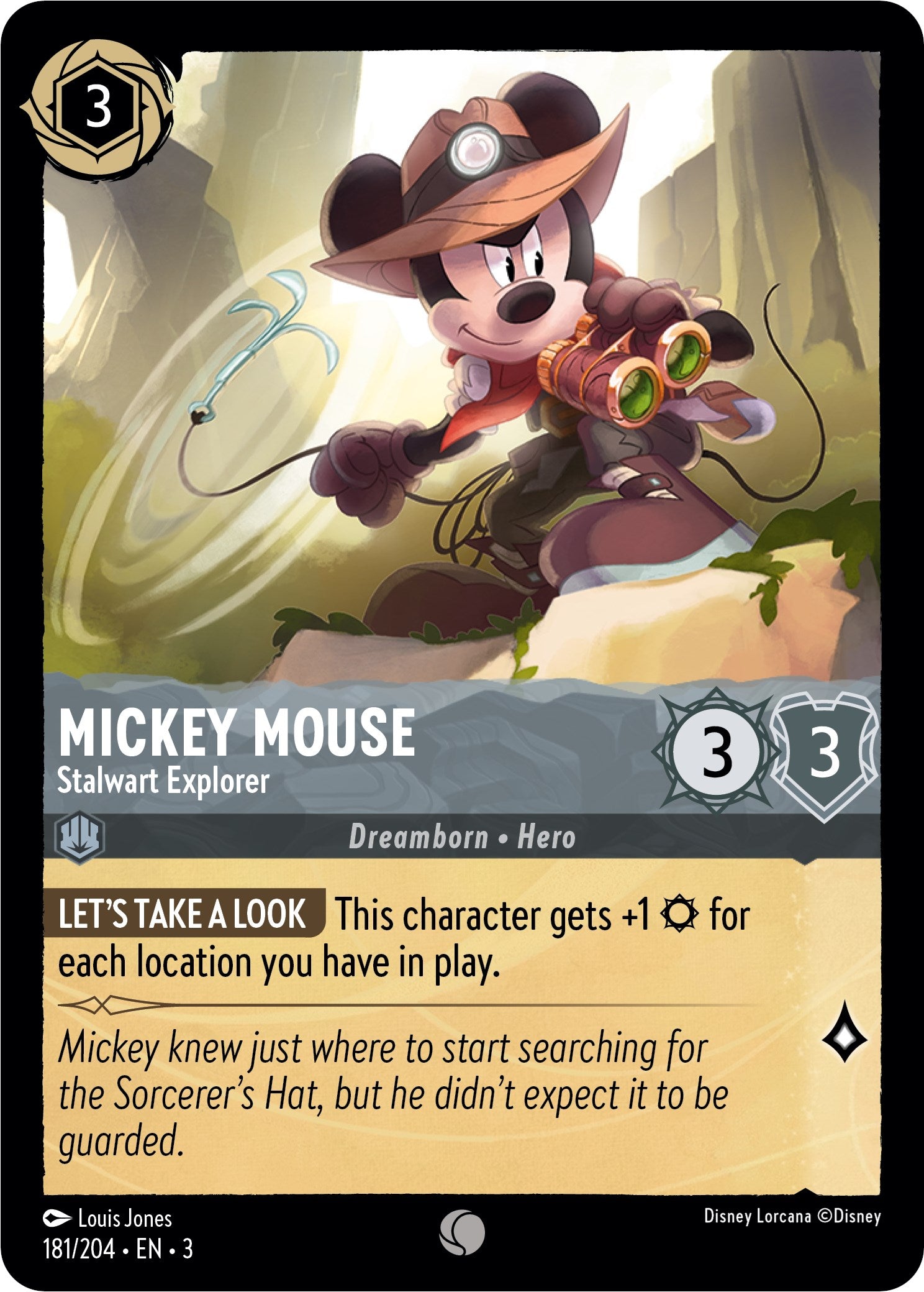 Mickey Mouse - Stalwart Explorer (181/204) [Into the Inklands] | The CG Realm