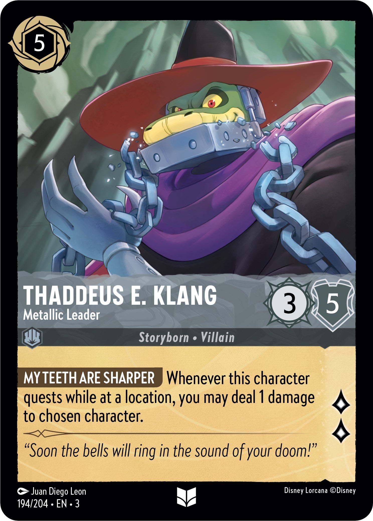 Thaddeus E. Klang - Metallic Leader (194/204) [Into the Inklands] | The CG Realm