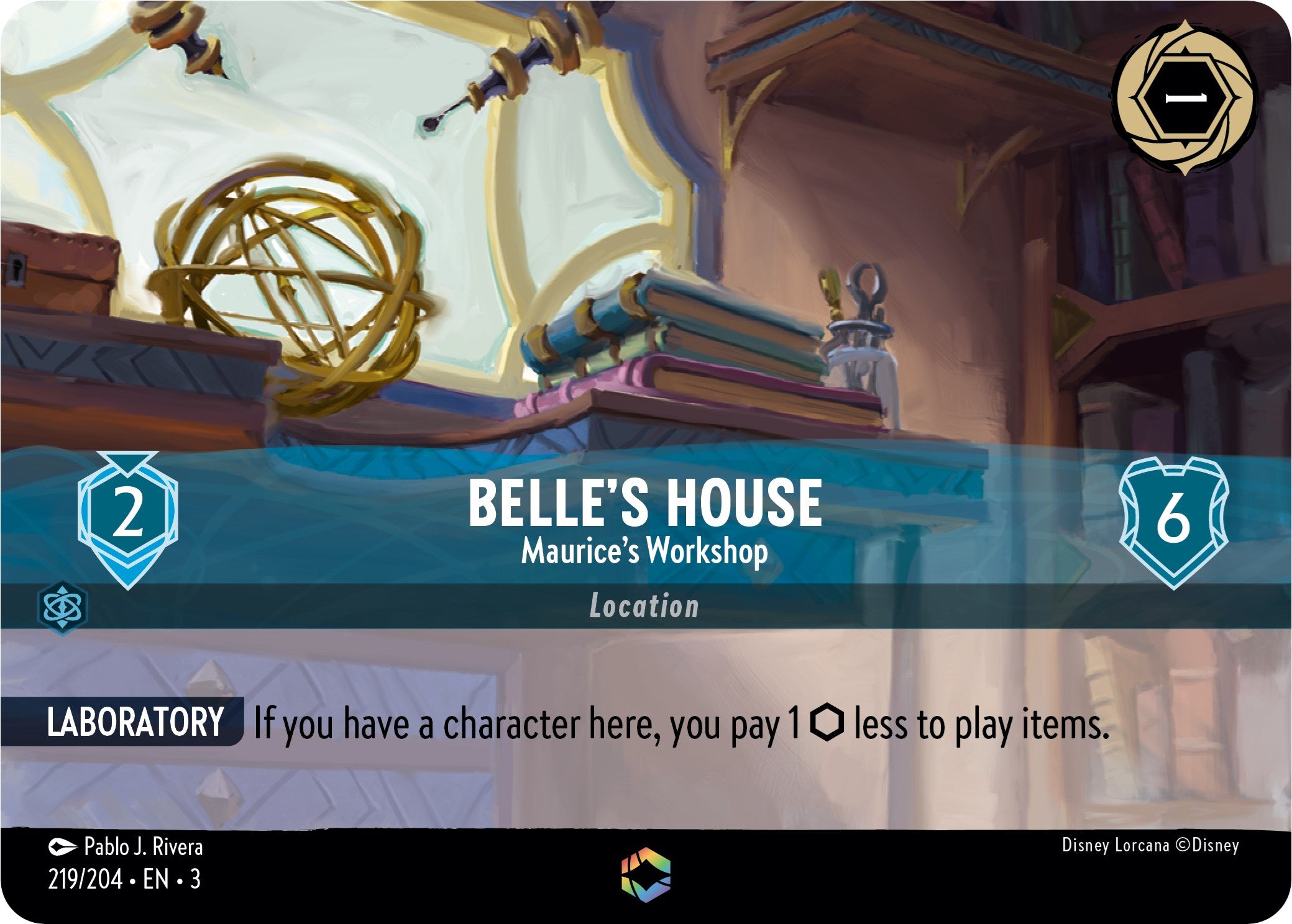 Belle's House - Maurice's Workshop (Enchanted) (219/204) [Into the Inklands] | The CG Realm
