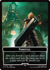 Foretell // Treasure Double-Sided Token [FINAL FANTASY Commander Tokens] | The CG Realm