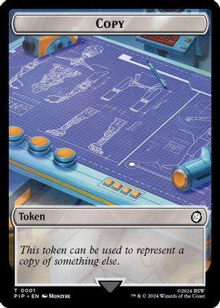 Copy // Human Soldier Double-Sided Token (PIP-1 // 3) - Universes Beyond: Fallout