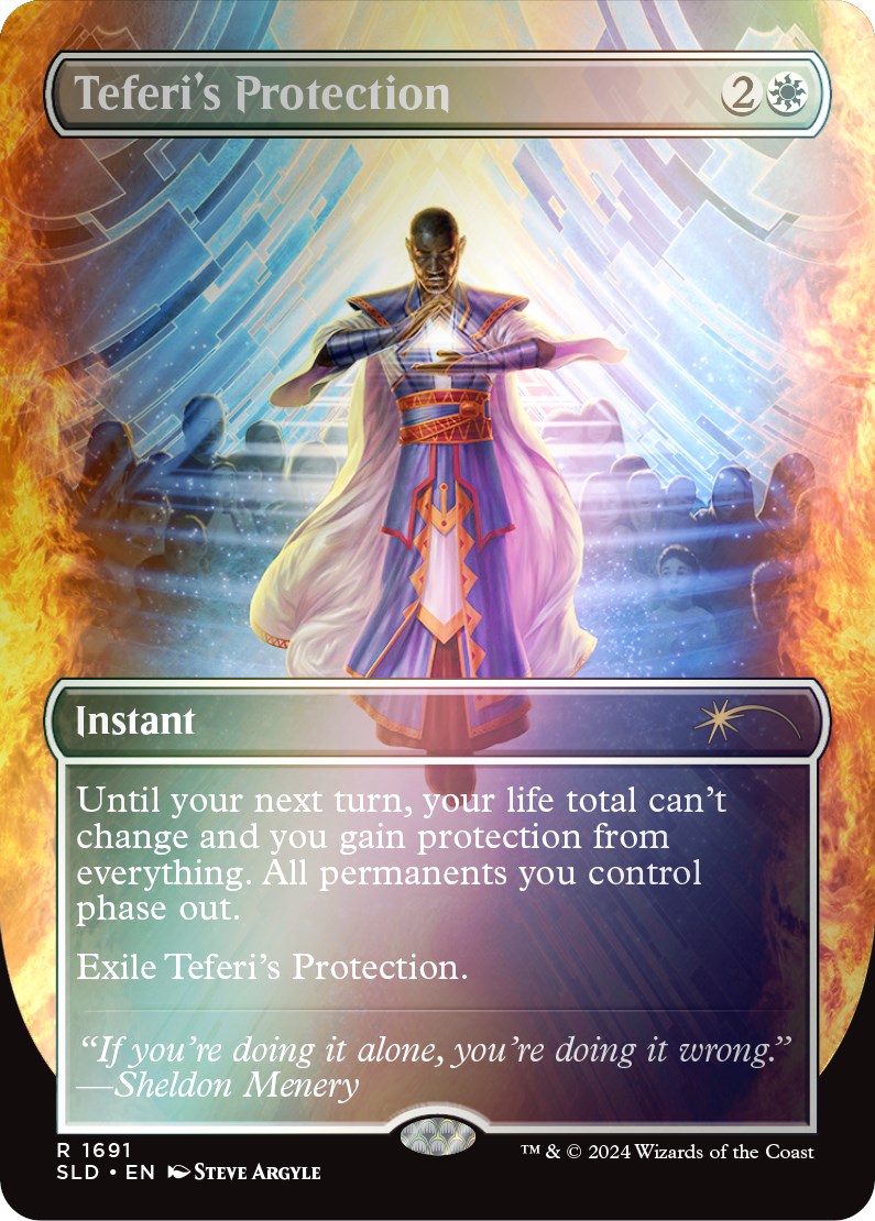 Teferi's Protection (1691) (Rainbow Foil) [Secret Lair: Sheldon's Spellbook] | The CG Realm