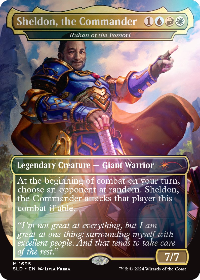 Ruhan of the Fomori - Sheldon, the Commander (Rainbow Foil) [Secret Lair: Sheldon's Spellbook] | The CG Realm