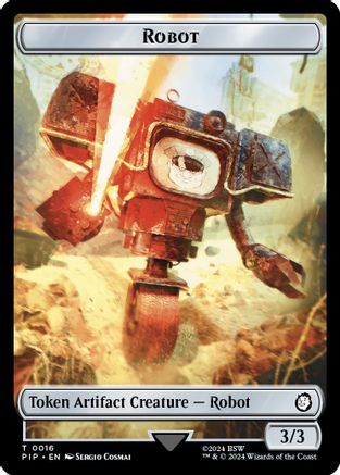 Robot // Food (0014) Double-Sided Token (PIP-16 // 14) - Universes Beyond: Fallout