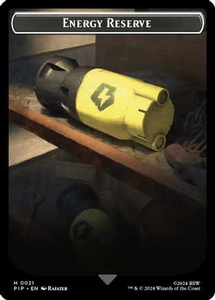 Energy Reserve // Human Soldier Double-Sided Token (PIP-21 // 3) - Universes Beyond: Fallout Foil