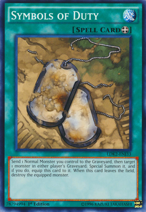 Symbols of Duty [LDK2-ENJ33] Common | The CG Realm